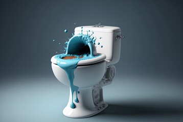 The bowl of the toilet really filled with water to make the point. The flushing of the toilet was simplified by the use of a plunger. water waste or splashing around. Generative AI
