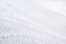Abstract Aerial Image Of Snowdrifts In The Canadian Arctic.