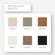 © Bodega - Color element. Trendy pallete of color. Cozy boho color brown nude pallete. Pick color, trendy colors