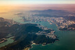Hong Kong aus dem Flugzeug aufgenommen 