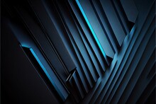 Abstract Blue And Black Are Light Pattern With The Gradient Is The With Floor Wall Metal Texture Soft Tech Diagonal Background Black Dark Clean Modern.