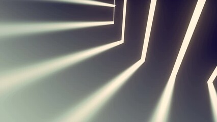 Aufkleber - Digital loop animation of bright strips of light on dark background 3d rendering