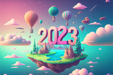 2023 - Magic World - Floating Islands - Generative Ai	