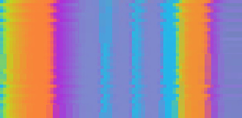 Aufkleber - Texture of a glitched and distorted computer screen with random pixel noise.