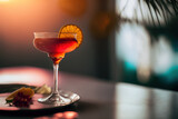 Fototapeta  - Glass of cold Cosmopolitan Cocktail	
