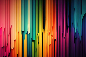 Wall Mural - Abstract color drops with rainbow colors