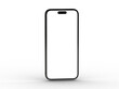 Smartphone frameless blank screen mockup - mockup