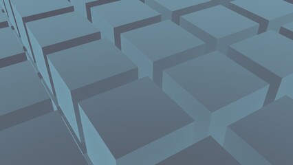 Poster - Abstract background of 3d cubes. Decoration or screensaver. Futurism.