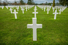 The American Cemetery And Memorial For The D-Day Fallen. Colleville Sur Mer, Normandie, France.