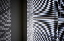 Light Coming In Through Window Blinds.