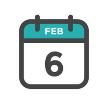 February 6 Calendar Day Or Calender Date For Deadlines Or Appointment