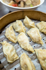 Wall Mural - Taiwanese famous snacks of steamed dumplings