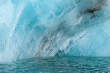 Wall Mural - glacier ice in arctic, svalbard, norway