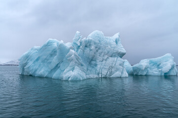 Wall Mural - glacier ice in arctic, svalbard, norway
