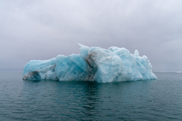 Wall Mural - glacier ice in arctic, svalbard, norway