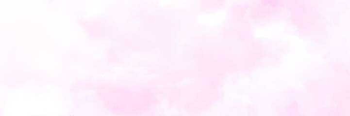 Wall Mural - clear pink and blue sky and white cloud detail with copy space. sky landscape background.summer heav