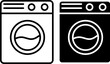 © Sejal - Washing machine icon sign vector,Symbol, logo illustration on white background..eps