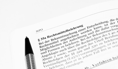 Poster - Rechtsbehelfsbelehrung