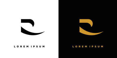 Wall Mural - Modern and elegant R logo design