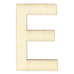 Wall Mural - letter E of wood with wooden texture