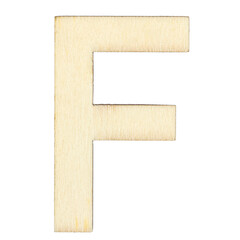 Wall Mural - letter F of wood with wooden texture