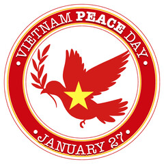 Sticker - Vietnam Peace Day Banner Design