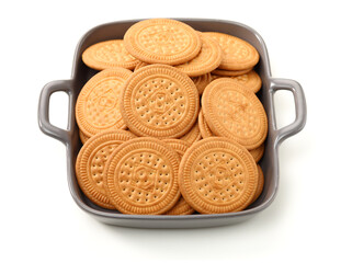 Cookies on a white background