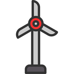 Canvas Print - Wind Turbine Icon