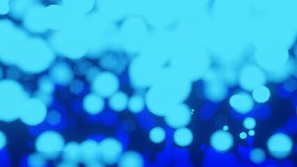 Poster - blue bokeh background, abstract background and screeensaver, blu and light blue moving circle smootly