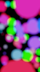 Poster - portrait video, vertical video, background with multicolored bokeh
