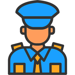 Canvas Print - Policeman Icon