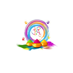 Poster - Vector illustration of Happy Holi festival greeting Festival of Colors