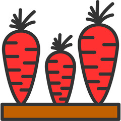 Canvas Print - Carrots Icon