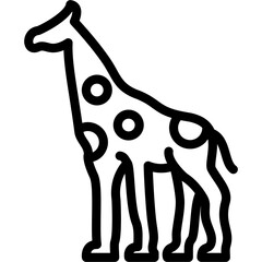 Canvas Print - Giraffe Icon