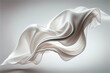 Leinwandbild Motiv Elegant fashion flying satin silk cloth design for product display. Illustration
