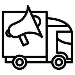 Sticker - truck marketing icon