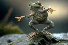 Dancing Frog On Rock And Generative AI