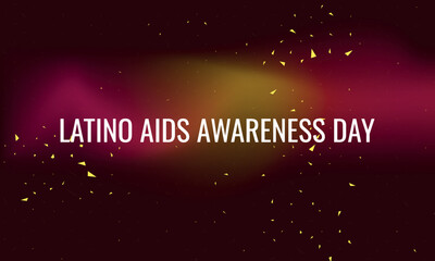 Wall Mural - National Latino AIDS Awareness Day. Design suitable for greeting card poster and banner