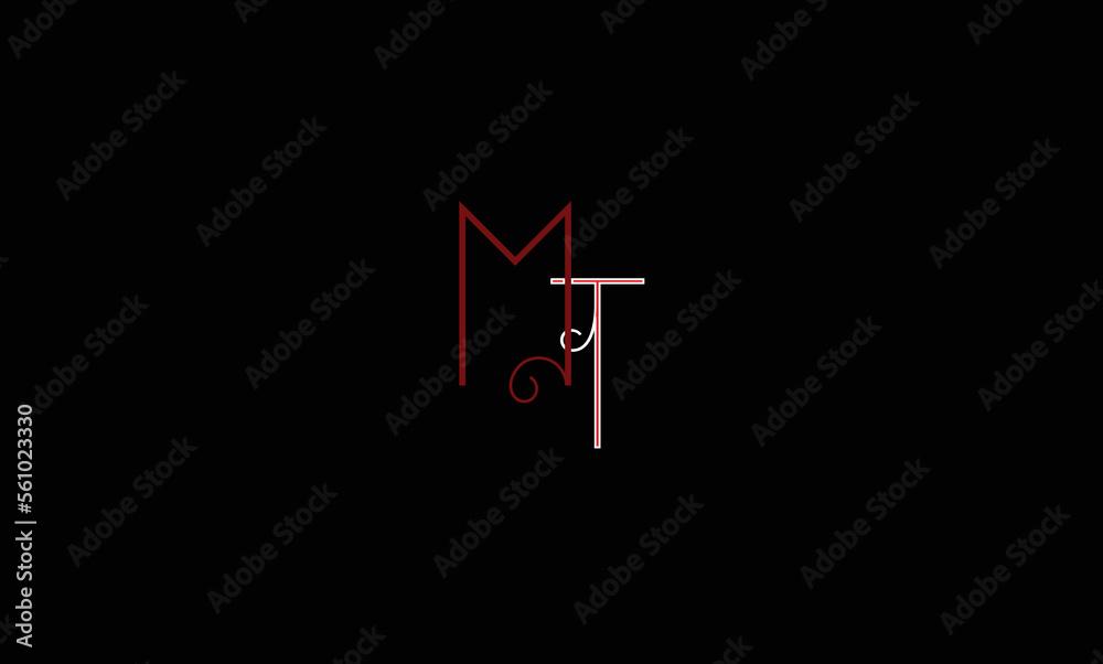 TM, MT, M , T Abstract Letters Logo Monogram Stock Vector | Adobe Stock