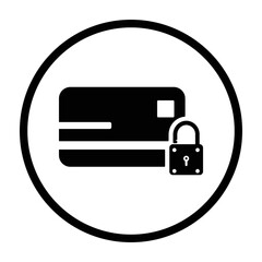 Canvas Print - Secure payment line icon