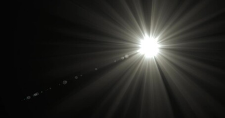 Wall Mural - Sun overlay light effect, seamless loop animation