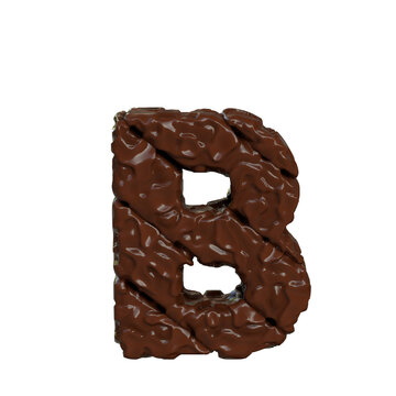 Chocolate symbol. letter b
