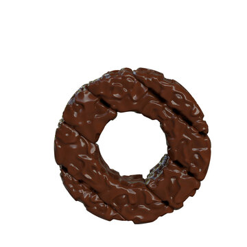 Chocolate symbol. letter o