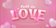 © Lavanart89 - 3d font style fall in love editable text effect