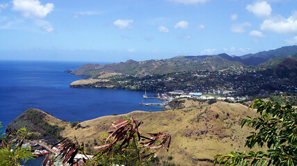 Canvas Print - North coast of the island, St. Vincent and Grenadines