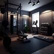 © Vaccarini Design - Detailed Fitness Equipment for Working Out In a Vibrant Environment And Background