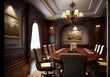 © Arisctur - Elegant and High-End Office Meeting Room Design with Luxurious Leather Seats by generative ai
