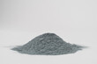 Silicon carbide for restore and sharpening stones to original flatness. Silicon carbide abrasive powder for leveling stones isolated on white background.