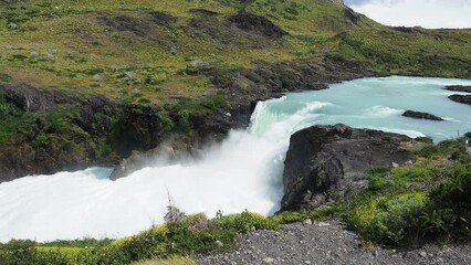 Poster - waterfall Patagonia