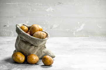 Poster - Potatoes in the sack.